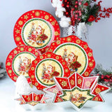Conjunto de Porcelana Natalino com 6 Peças