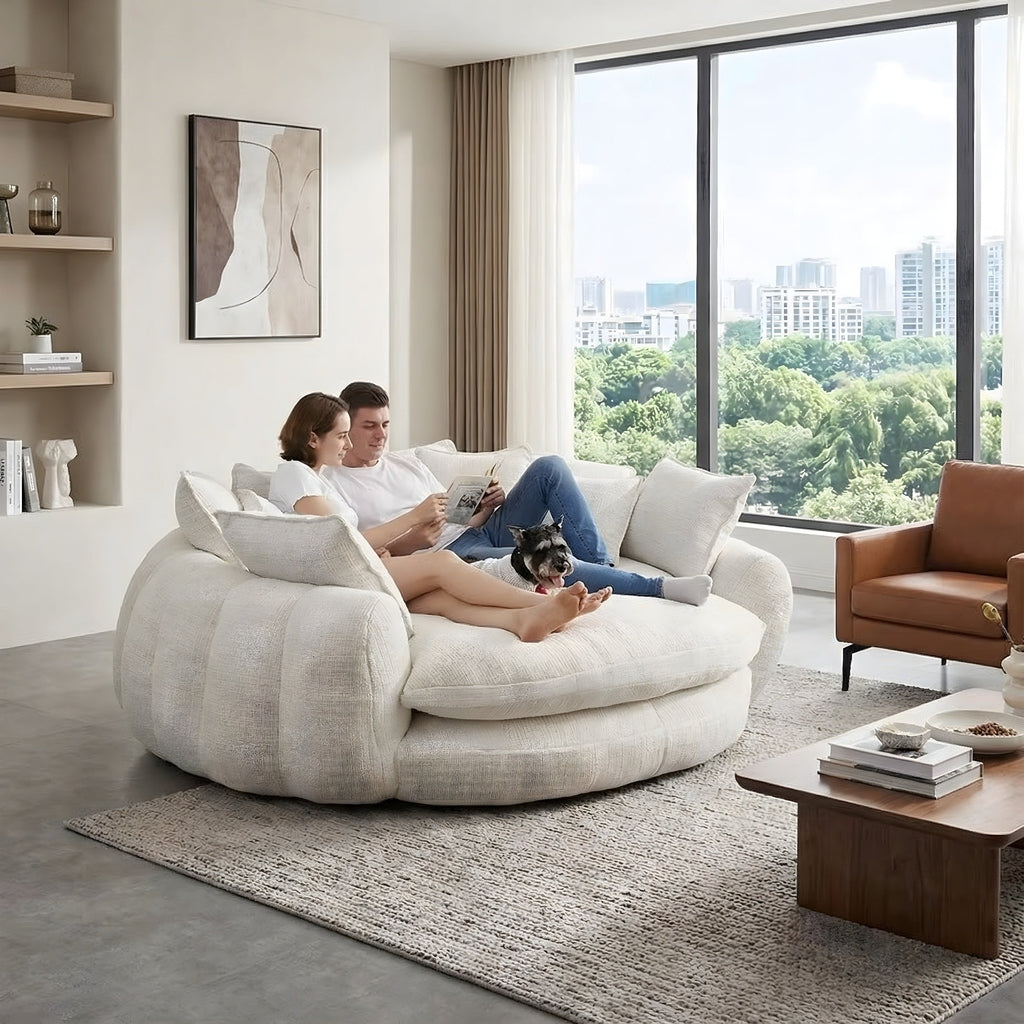 Sofá Cama Casal Expansível + 10 Almofadas
