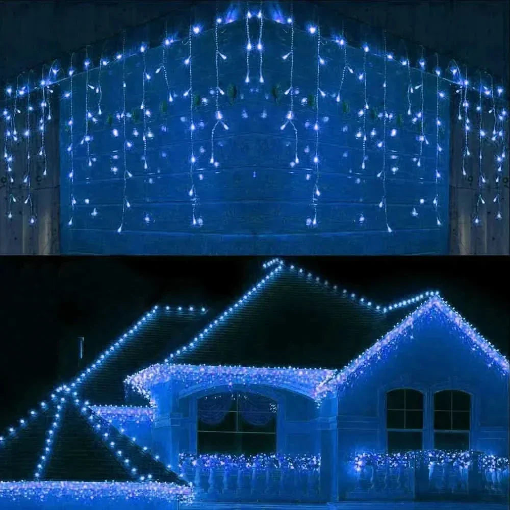Cortina de Luzes LED Natalinas – Encanto e Magia para sua Casa
