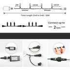 Luzes de Fadas Natalinas IP65 - Encanto e Magia em 50m