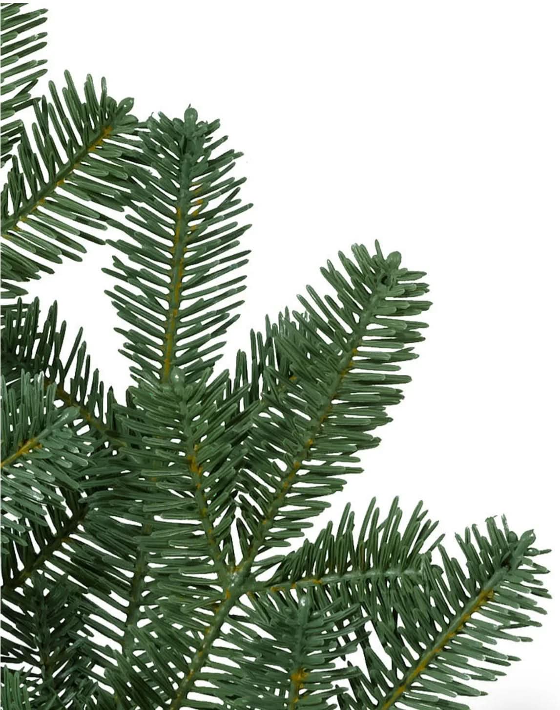 Árvore de Natal White Spruce Verde com Galhos Articulados, Suporte Metálico e Micro LEDs Embutidos