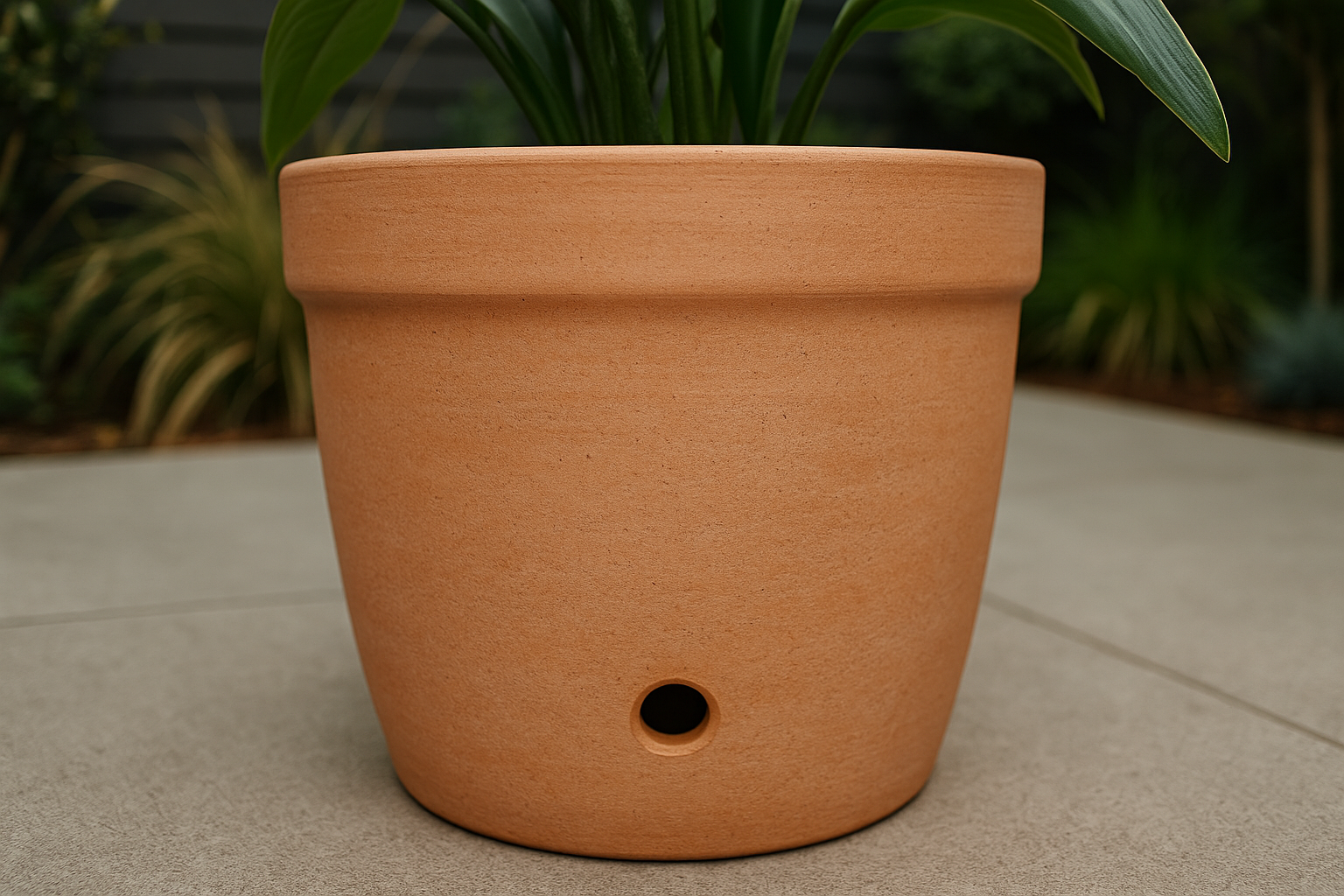 Vaso Cerâmica - Detalhe Drenagem